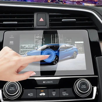 Automobilių Navigacijos Screen Protector, Plėvelės GPS HD Anti-scratch Lipdukas Interjero Aksesuarų Honda Civic CRV C-RV Sutarimu 2018 2019