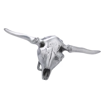 Derliaus Vakarų Naujovė Lydinio 3D Karvės Galva Diržo Sagtį, už Diržo Plotis 3.6-3.9 cm