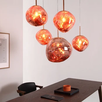 šiuolaikinės krištolo ir deimantų pakabukas lempa, pramonės šviesos rungtynių stiklo virtuvės hanglampen lamparas de techo luzes de teto