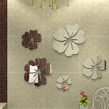 5vnt/Set 3D Gėlės Siena Lipdukas Namų Puošybai Sienos Menas 