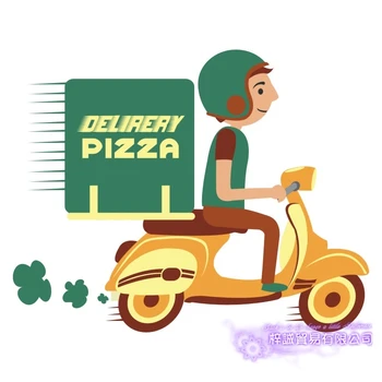Pizza Express Lipdukas Greito Maisto Takeaway Decal Plakatas Vinilo Menas, Sienų Lipdukai Pegatina Dekoro Freskos Pica Lipdukas