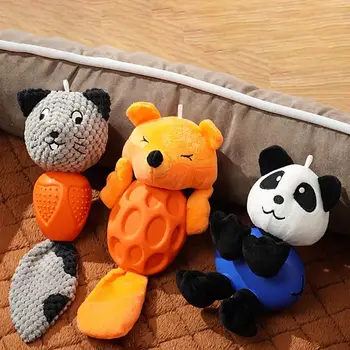 Animacinių Filmų Formos Pliušinis Lėlės Krūminių Dantų Valymo Šuns Žaislas Interaktyvus Naminių Reikmenys