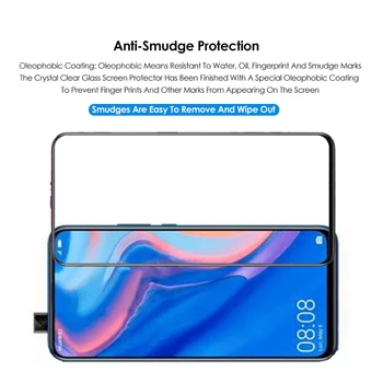 2vnt 20D Visiškai Padengti Grūdinto Stiklo Huawei P Smart Z/ garbės 9X/ 9X Pro/ y9 premjero 2019 Screen Protector Apsauginės Stiklo Plėvelės
