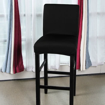 Vientisos Spalvos Valgomojo Kėdės Sėdynės Padengti Baro Taburetės Slipcover Šaliai Dekoro