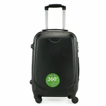 Vidutinis lagaminas su 4 ratais, 360 ° bagažo 65cm X 45cm X35cm kelionės Juoda