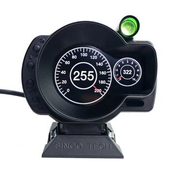 Automobilių 10000RPM Gabaritas OBDII Sinco Tech Brūkšnys Greitis aps / min vandens temperatūra Įtampos skaitmeninis LCD Ekrano Indikatorius universial naujas