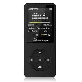 Didelės Atminties Talpos MP3 Grotuvas Parama 64GB Muzika Media Player Nešiojamų Diktofonas, FM Radijo Grotuvas Lašas Laivybos