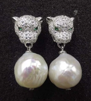 Nemokamas pristatymas 13378 naujo dizaino originali 12mm baltas Japonų Kasumi perlo auskaru