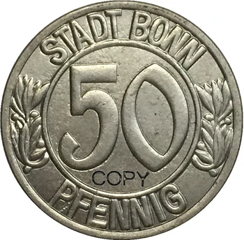 Vokietijos 1920 50 Pfennig monetos kopija 25.7 mm