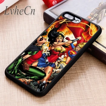 LvheCn SUPERHERO MOTERŲ KOMIKSŲ telefono Case cover For iPhone 5 6 6s 7 8 plus X XR XS max 11 12 Pro 