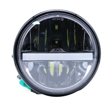 7 Colių LED Žibintų 55W Projektoriaus Šviesos DR-L Didelis Mažas Šviesos Tolimosios šviesos Žibintas Turistinis Motociklas