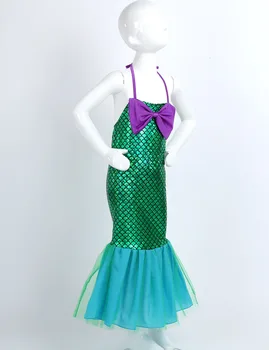 Mergaitės Mermaid Princesė Dress Cosplay Kostiumai Vaikams Baby Girl Mermaid Dress Up Rinkiniai Vaikams Helovinas Šalis Drabužiai