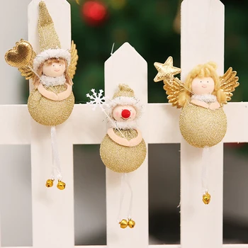 3PCS/set Kalėdų Eglutės papuošalus Puikus Angel Doll Papuošalų Pakabučiai Maži Kabantys Papuošalai Atostogų Šalis