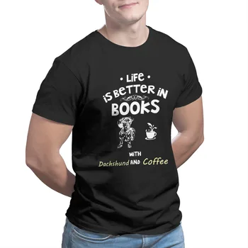 Gyvenime Yra Geresnių Knygų Su Takso Ir Coffe T-Shirt Essentials Spausdinti Juokinga Porų Atitikimo Mielas Tees 7224