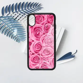 Rožių gėlių Raudonos, rožinės spalvos mobilųjį Telefoną Atveju PC 