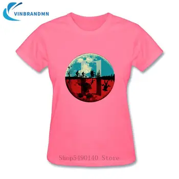 Naujas Atvykimo 3D Marškinėliai Moterims Svetimas Dalykų Dizaino Marškinėliai Aukštyn kojom T-Shirt Mergina trumpomis Rankovėmis Spausdinti Cool Top Tee Camiseta