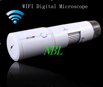 200X Belaidžio Skaitmeninio Mikroskopo Didinamasis Lęšis 25x-1000x wifi didinamasis stiklas, WIFI, Mikroskopu IOS/Android Su Mažmeninės Langelyje
