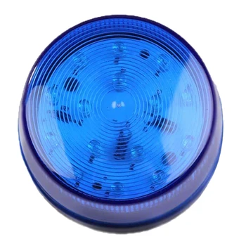 12V LED Mirksi Mirksėtų Žiburiai Sunkvežimis Transporto įspėjamosios Lemputės (mėlynos spalvos)