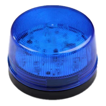 12V LED Mirksi Mirksėtų Žiburiai Sunkvežimis Transporto įspėjamosios Lemputės (mėlynos spalvos)