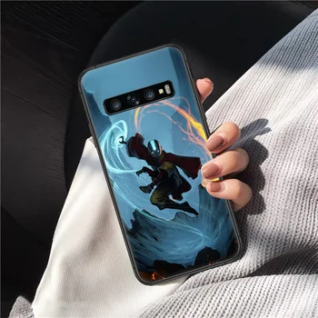 Avatar The Last Airbender Telefono dėklas, skirtas Samsung Galaxy Note, S 6 7 8 9 10 E 20 Ultra Krašto Plius juodas Bamperis Prabangos Elementų Gana