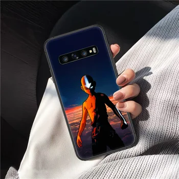 Avatar The Last Airbender Telefono dėklas, skirtas Samsung Galaxy Note, S 6 7 8 9 10 E 20 Ultra Krašto Plius juodas Bamperis Prabangos Elementų Gana