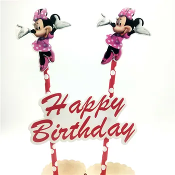 Minnie Mouse Temą Vaikų Gimtadienio Apdailos Animacinių Filmų Mickey Įvykis Šalies Prekių Baby Shower Gimtadienio Dovanos Pakuotė