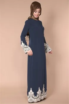 Nėriniai Abaja Kimono Megztinis Musulmonų Suknelė, Hijab Turkijos, Saudo Arabijos, Afrikos Suknelės Moterims Kaftan Dubajus Caftan Islamas Drabužiai