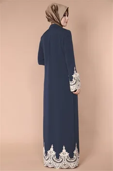 Nėriniai Abaja Kimono Megztinis Musulmonų Suknelė, Hijab Turkijos, Saudo Arabijos, Afrikos Suknelės Moterims Kaftan Dubajus Caftan Islamas Drabužiai