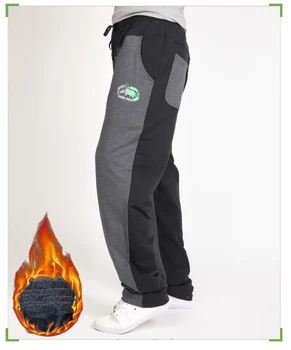 Šiltos žieminės kelnės vyrams Poilsiu kelnes Hip-Hop kelnės vyrams drabužius 2018 Streetwear vyriškos kelnės didelis dydis XXXL 4XL 5XL 6XL 7XL 8XL