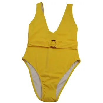 Moterų Sexy vientisos Spalvos maudymosi kostiumėlį, Klasikinis Berankovis Bakas Bodysuit Giliai V-kaklo Plaukimo Kostiumas Moterims vientisas Plaukimas Kostiumai