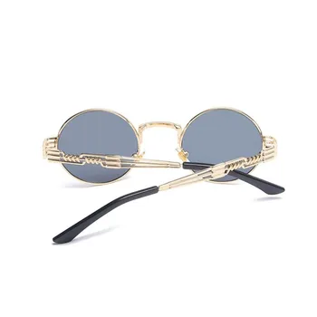 Prabangus Turas Metalo Akiniai nuo saulės Steampunk Vyrai Moterys Mados Akiniai Markės Dizaineris Retro Vintage steampunk UV400 akiniai