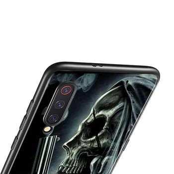 Grim Reaper Kaukolės Skeletas Silikoninis Dangtelis Xiaomi Mi-10 Pastaba Ultra 9T 9 SE A3 Lite Poco X3 NFC M2 Pocophone F1 Pro Telefono dėklas