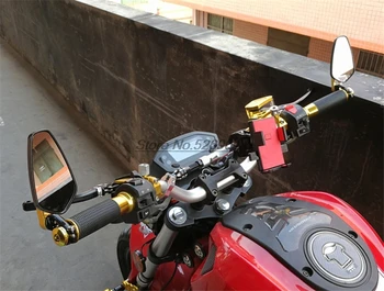 Originalaus Motociklo Veidrodėlis rankenos galą su vandeniui nelaidus dangtelis, Pultelio Gsx-R 600 Benelli Leoncino500 Nuotykių