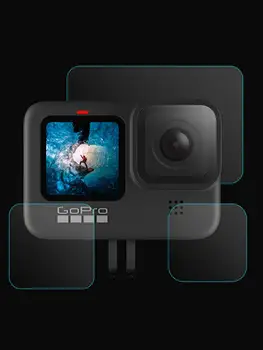 Grūdintas Filmas Tinka GoPro 9 Grūdintas Kino Hero9 Priekiniai Ir Galiniai Ekrano Apsauginės Plėvelės Priimančiosios Objektyvo Stiklo Plėvelė, Priedai