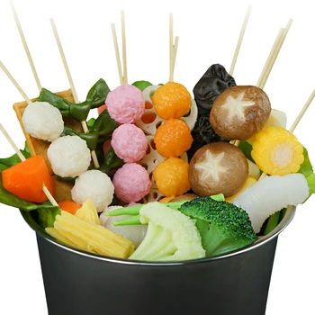 Modeliavimo Kinijos Griliu Kebabams Virtos String Daržovių, Mėsos, Maisto, Modelis, Plastikiniai Amatų Ekranas Rekvizitai Restoranas Žaislas