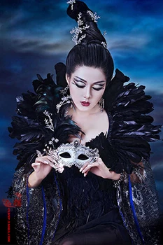 Yra Ye Li Ming Aušros Tamsoje Naktį Teminės Fotografijos Kostiumas Moterims Tamsos Hag Helovyno Cosplay Kostiumas