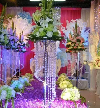 Aukštas vestuvių vazos vestuves centerpieces gėlių vaza vestuvių etapas