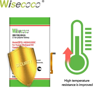 Wisecoco 7650mAh HB26A510EBC Baterija Huawei MediaPad M2 10.1 / M3 lite 10 plokščiųjų ląstelių M2-A01W M2-A01L Telefonas +Sekimo Kodas