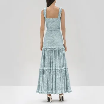 VGH Elegantiškas Kratinys Suknelė Moterims, Diržas Rankovių Aukštos Juosmens Raukiniai Kietas Prarasti Suknelės Moterų Mados Drabužių 2020 Stilius