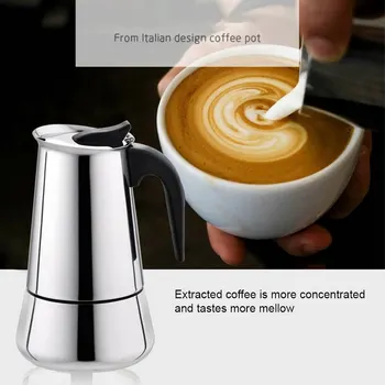 Karšto Sellin Mocha Kavos Puodą Premium Nerūdijančio Plieno, Karšto ir Šalto Užvirinti Kavos virimo aparatas Nešiojamų Europos, Amerikos kavinukas