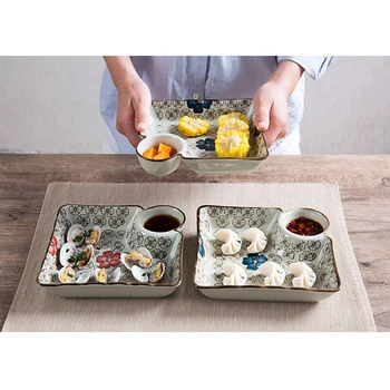 Su actu patiekalas Keraminių Buities Kukulis Plokštė Creative Japonų stalo Vakarienės lėkštės Pusryčiai, Mažos patiekalas Vaisių plokštė
