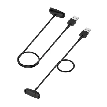 30cm 100cm USB Įkrovimo Kabelis Laido -Fitbit Inspire 2 Health & Fitness Tracker Smart Band Apyrankę Įkroviklis Linija