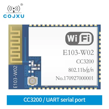 CC3200 Wifi Modulis 2.4 GHz SMD rf siųstuvas-imtuvas 2.4 ghz Wifi Siųstuvas, Imtuvo MIKROSCHEMOS, Antenos, E103-W02