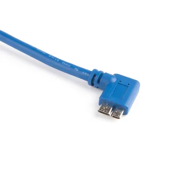 USB 3.0 90 Laipsnių Dešinę Kampu Micro B Kabelis, skirtas Mobiliesiems Kietajame Diske USB 3.0 Kabelį 60cm/100cm