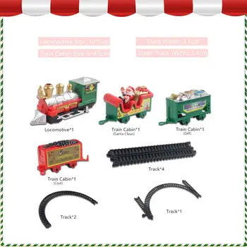 Kalėdų Papuošalai Elektrinio Traukinio Mini Santa Claus Geležinkelių Automobiliu Kūrybos Kalėdų Eglutė Kalėdų Dekoro Vaikas Žaislą Dovanų
