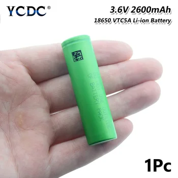 YCDC 2600mAh VTC5A 18650 Baterija Didelės Drenažo Pakeitimo Įkrovimo Saugomų Mini Ventiliatoriaus Galia Banko Baterijos Nuotolinio Valdymo Radijo