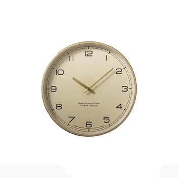 Aukso Paprastas Sieninis Laikrodis Modernus Dizainas ir Tylus Prabanga Šiaurės Kūrybinės Skaitmeninės Sieninis Laikrodis Kambarį Klok Namų Puošybai BW50WC