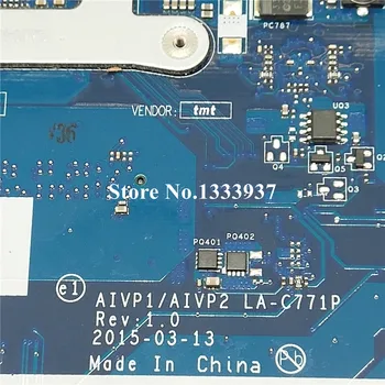 AIVP1/AIVP2 LA-C771P Mainboard Lenovo 100-15IBY Nešiojamas plokštė N2840 SR1YJ