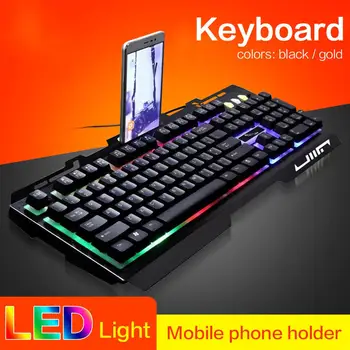 Mechaninė G700 104keys Klaviatūra, Žaidimų KOMPIUTERIS, Kompiuterio Klaviatūra, LED Backlight, USB Laidinio Už LOL CF