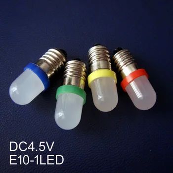 Aukštos kokybės DC4.5V E10 šviesos,E10 5V matinio led šviesos,E10 4.5 V Šviesos,E10 4.5 V lemputės,E10 lempos 4.5 V,E10 5V,nemokamas pristatymas 100pc/daug